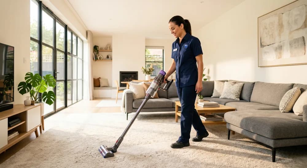 M&J Cleaning Services professional at work